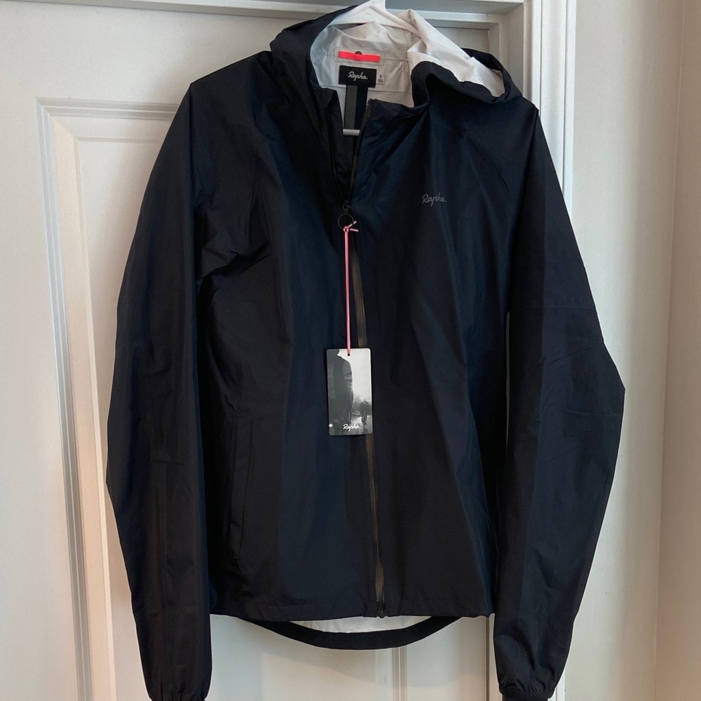 Rapha Black Hooded Rain Jacket